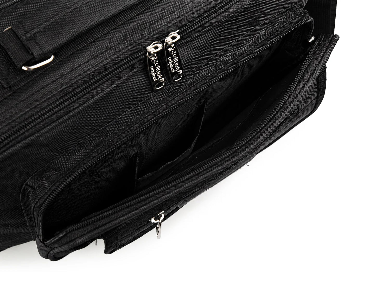 Torba męska do pracy Bellugio A4 czarna nylon 2 komory