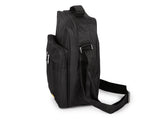 Torba męska na ramię czarna A4 nylon pionowa 31x26 Sanchez