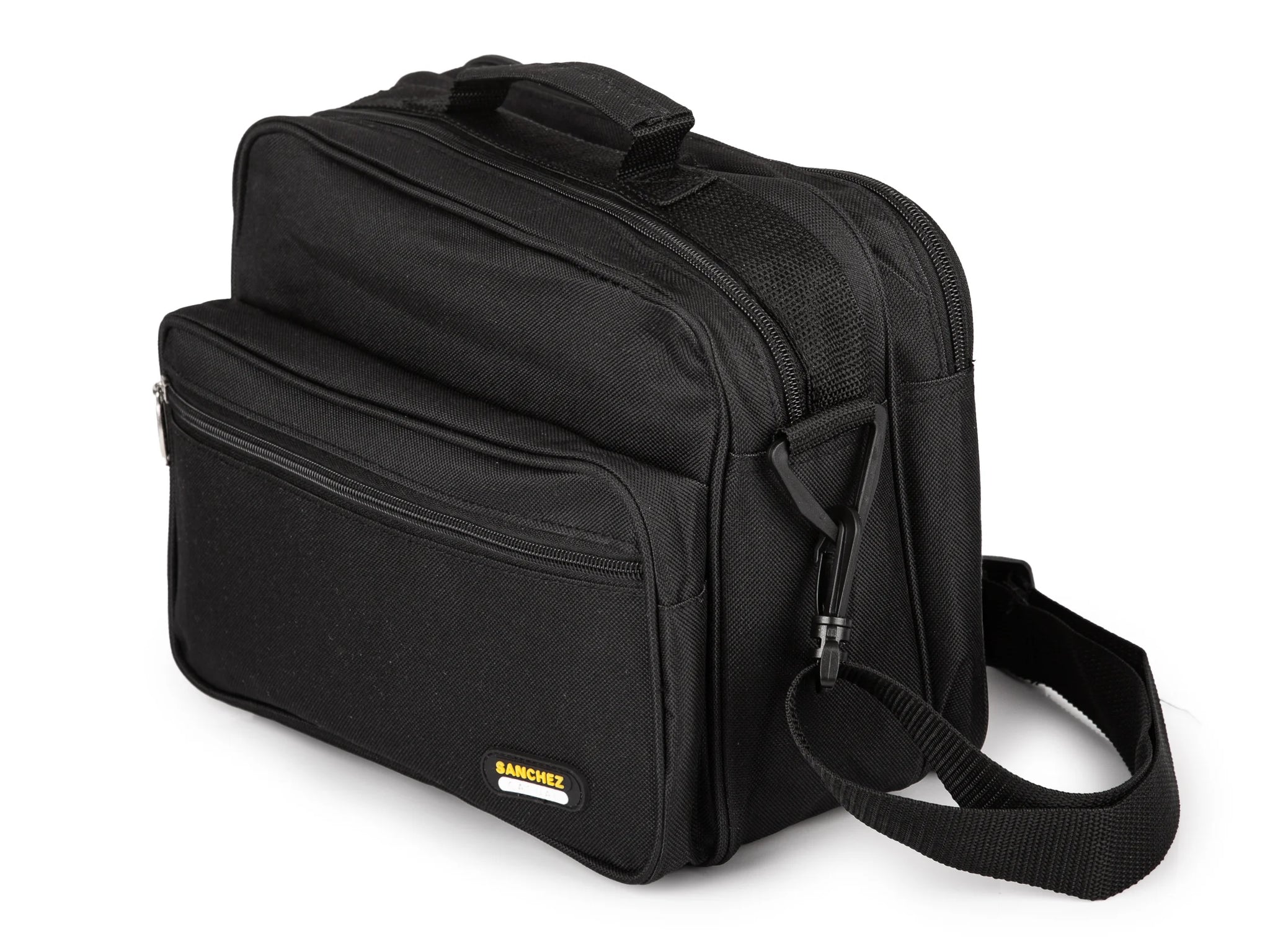 Czarna torba męska na ramię nylonowa Sanchez Casual 30x22