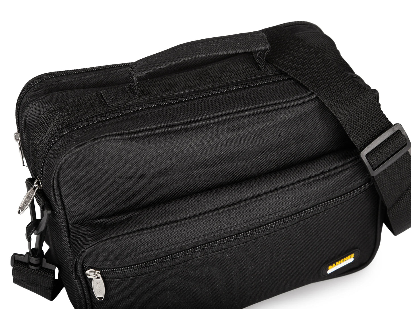 Czarna torba męska na ramię nylonowa Sanchez Casual 30x22