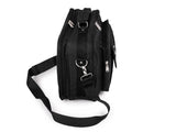 Torba męska do pracy Bellugio A4 czarna nylon 2 komory