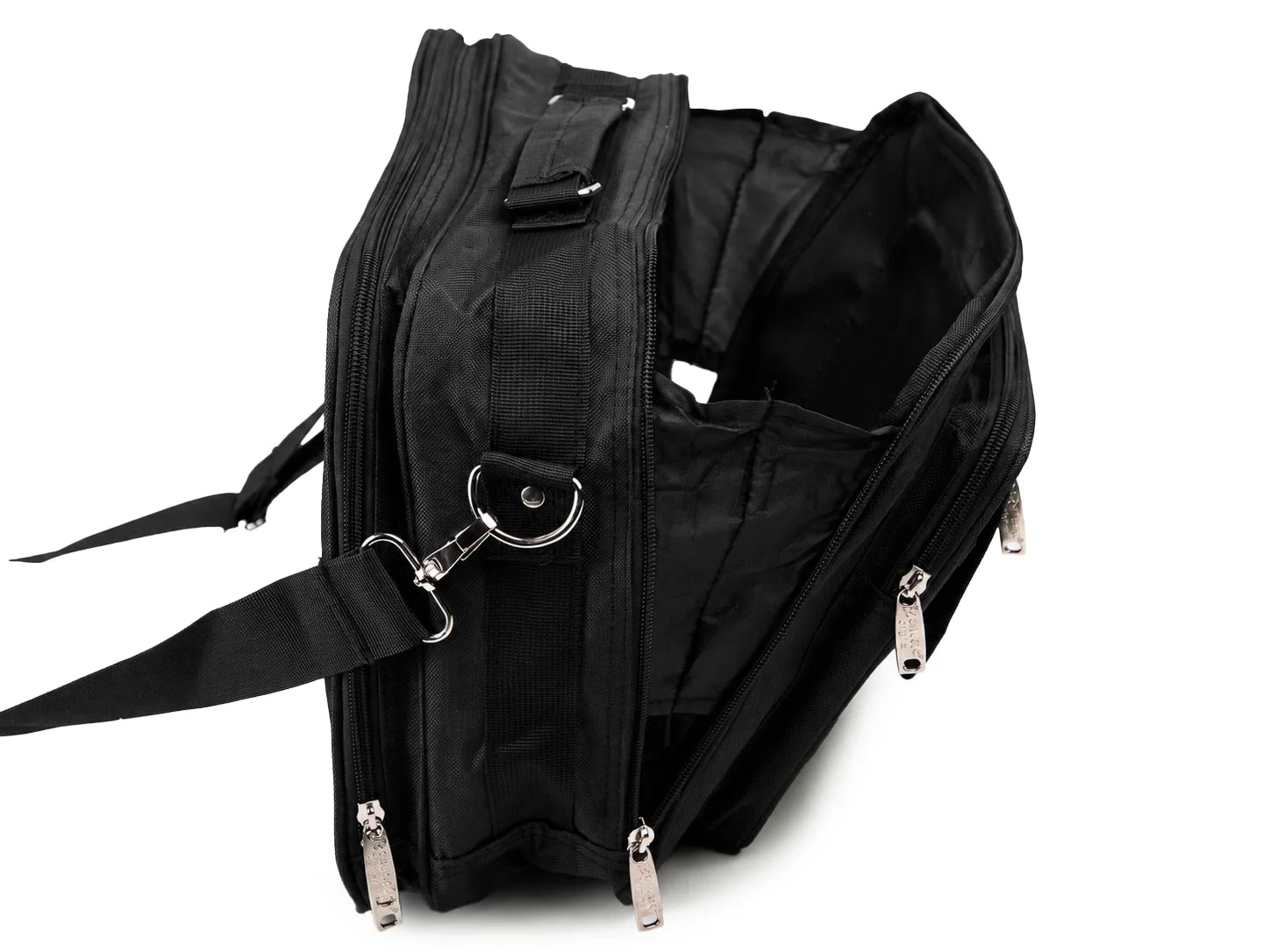 Torba męska do pracy Bellugio A4 czarna nylon 2 komory