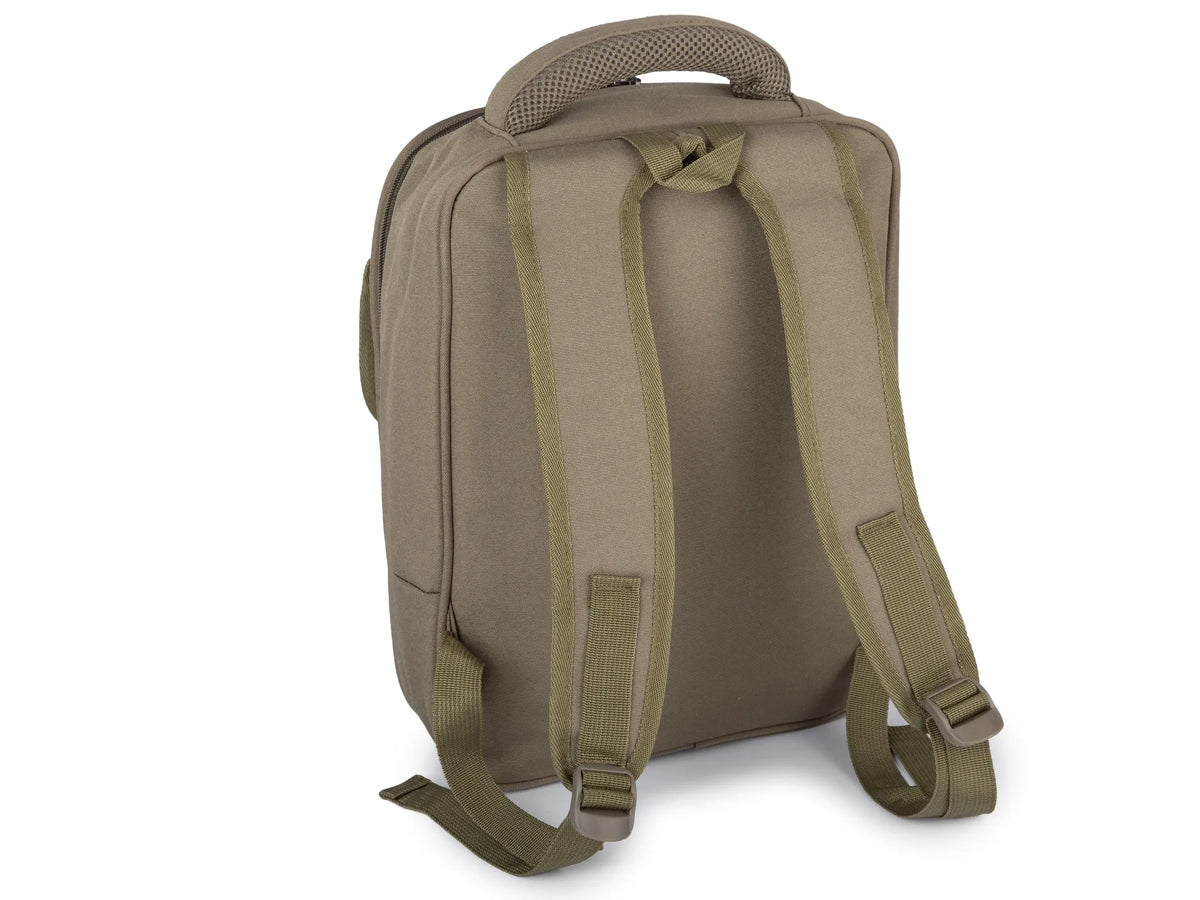 Plecak ORMI khaki A4 z kieszenią na laptopa 13-14" usztywniony
