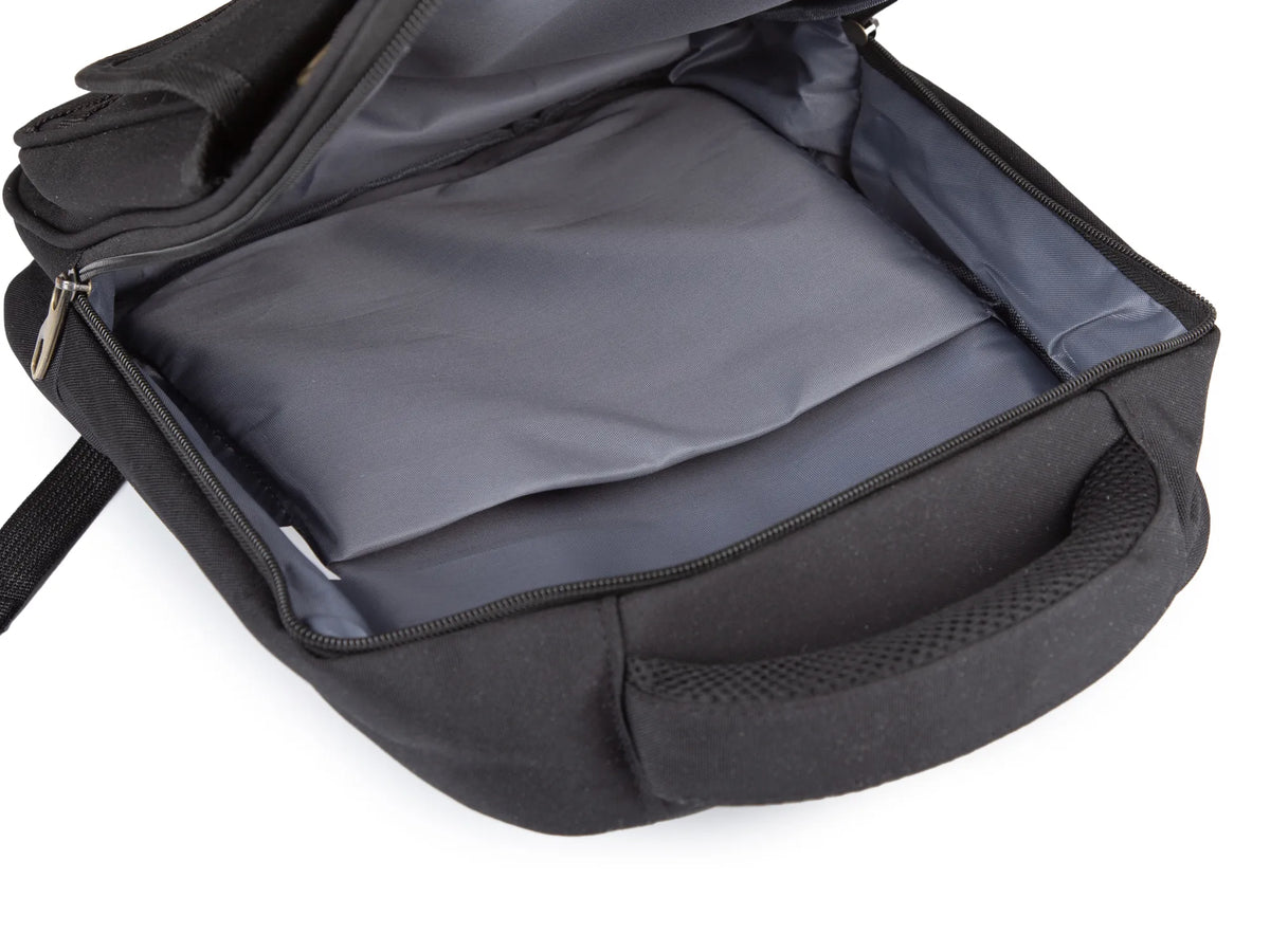 Plecak miejski ORMI czarny A4 z kieszenią na laptopa 13-14"