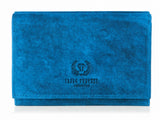 Portfel damski skórzany vintage turkusowy Paolo Peruzzi RFID