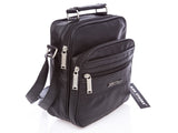 Torba męska czarna Bag Street na ramię eko skóra 22,5x21 cm z kieszeniami
