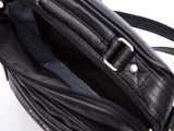Torba męska czarna Bag Street na ramię eko skóra 22,5x21 cm z kieszeniami